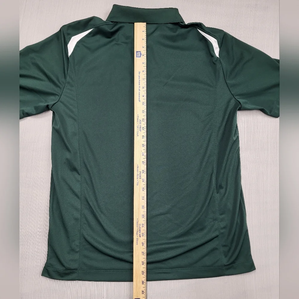 Baylor University Nike DRI-FIT Tour Performance Polo Golf Shirt Size XL Green - Picture 9 of 12